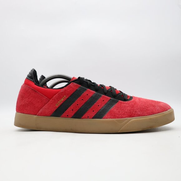 Adidas Busenitz ADV Men\'s Size 11 Burgundy Red Suede Low Top Athletic Sneakers